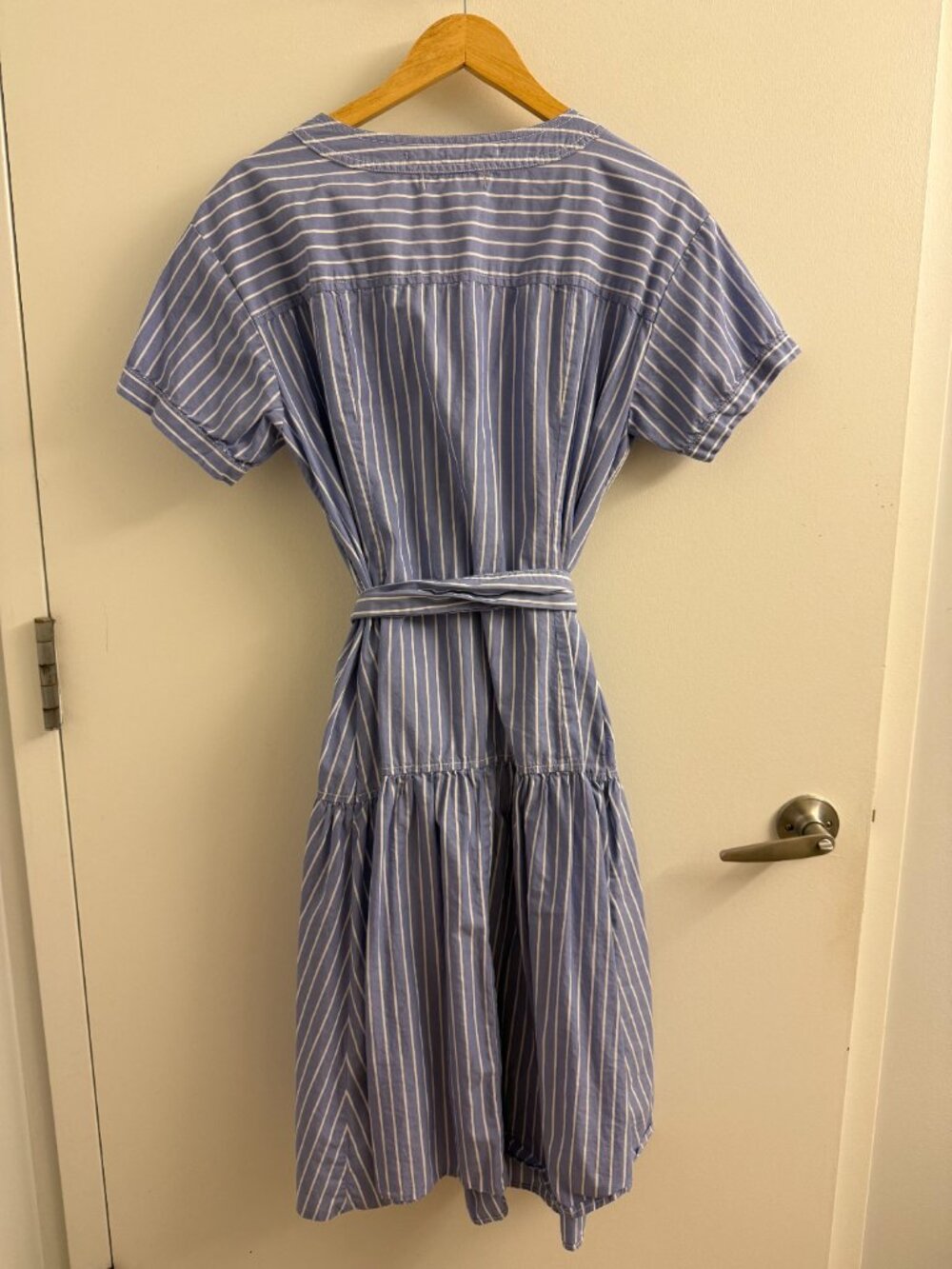 Alex Mill Josie Stripe Dress in Cotton Poplin - Picture 3 of 3